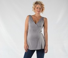 Umstandstop Stilltop  grau  36