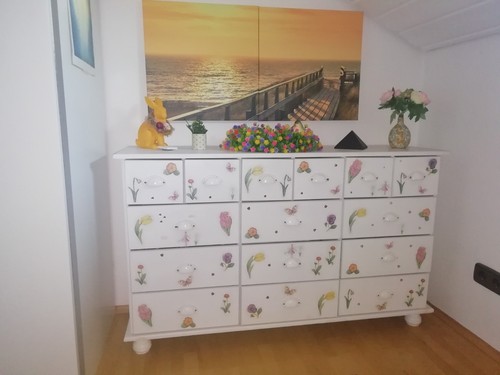 Weiße kommode mit schubladen - weiße,