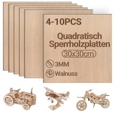 4/10x Zuschnitt Sperrholz