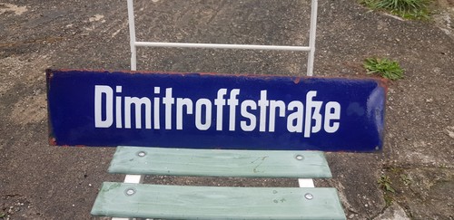 Ddr straßenschild - ddr,
