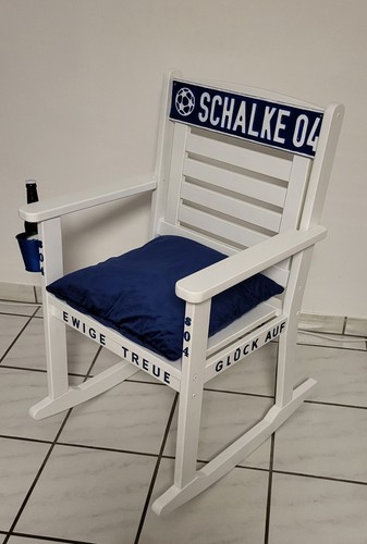 Schaukelstuhl vereinsfarben - schaukelstuhl,