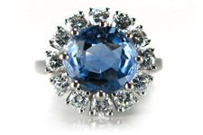 Damen Ring Saphir 3,4 Karat +