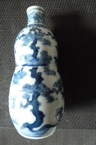 Japanese old kutani vase gourd - japanese,