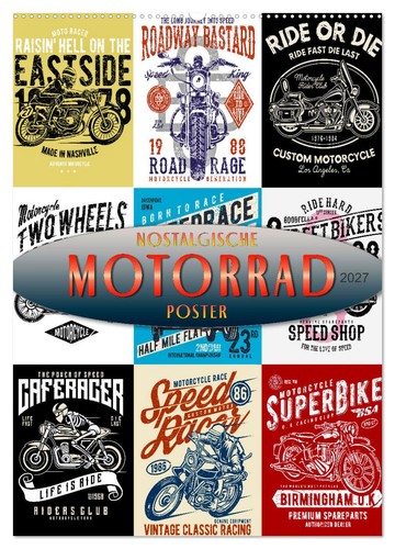 Motorrad nostalgische poster - -,