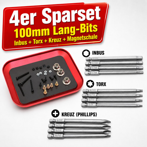 4er set 100mm lang - set, torx