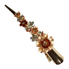Flower metal rhinestone - rhinestone, hair