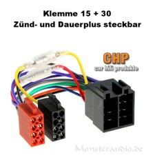 Radioadapter ISO ISO Zündplus Dauerplus steckbar Verlängerung Autoradio ISO