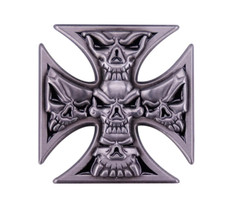 Eisernes Kreuz Iron Cross Metall Totenköpfe Skull Medal Pin Anstecker Badge
