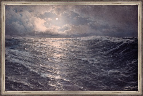 Abends auf see mond - auf, 1912