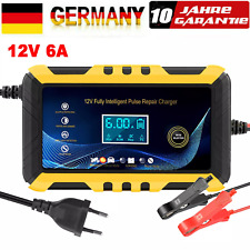 Auto Intelligentes Batterieladegerät Impuls Reparatur Erhaltungsladegerät 12V 6A