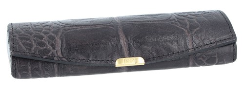 Edles braun schwarzes etui mit - braun-schwarzes,