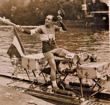 HYDROCYCLE HYDROBIKE ART DECO KREUZKANAL Radfahrer René Savard WASSERFAHRRAD