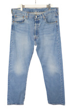 Levi's 501 Premium Big E Herrenjeans W38/L32 Gerades Bein Whiskers Neu Blau