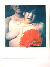 N. ARAKI: ORIGINAL POLAROID "BONDAGE" ACRYL MIT BEARBEITET, SIGNIERT  ZERTIFIKAT