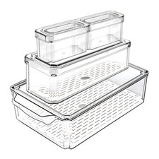 4x Kühlschrank Organizer Set