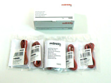 C Gleis Anschlusskabel Anschlussgarnitur, 5 x Märklin H0 74040 neu, OVP