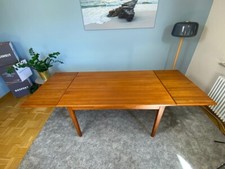 Vintage 60er Teak Esstisch Schreibtisch Danish Mid-Century 60s Dining Table Desk
