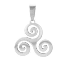 Anhänger 316L Edelstahl Triskele Kelten Runen Halskette Silber Gold Damen Herren