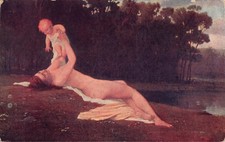 Nach dem Bade Kunstpostkarte