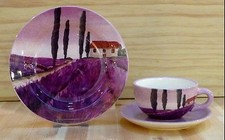  Teetasse + Unterteller  Lavendel Jameson & Tailor Keramik Tee Tasse  5176