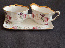 Steinmann Tiefenfurt porzellan Schlesien Tablett Zuckerdose Kännchen circa 1925