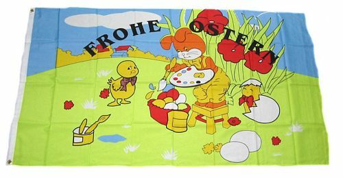 Fahne flagge frohe ostern - fahne,