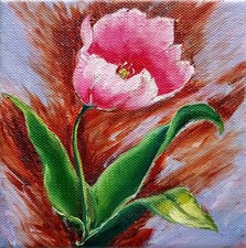 Tulpe blume ölbild - tulpe, cm