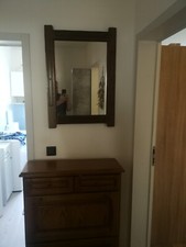 Dielenschrank B/H/T 57x99x31 mit Spiegel B/H 54x77 cm gebraucht nur Abholung