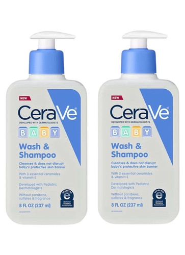 Cerave baby wash shampoo - cerave,