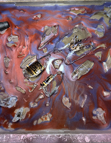 Abstraktes mosaik - abstraktes, 3d-mosaik