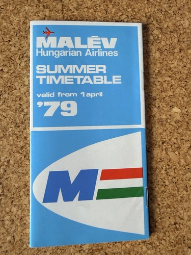 Malev timetable 1979 - malev,