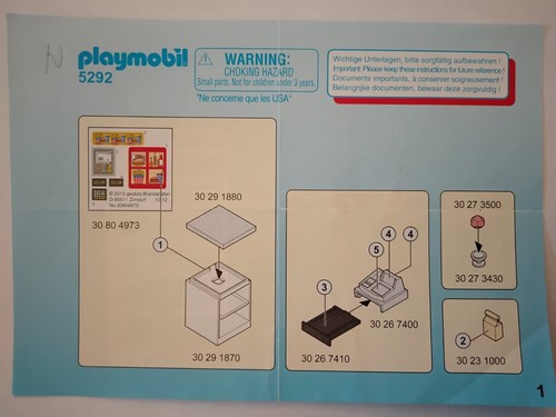 Playmobil bauanleitung 5292 - playmobil,