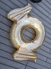 XXL Depot Schwimmreifen Engelflügel Glitzr Gold Erwachsene Badespass 