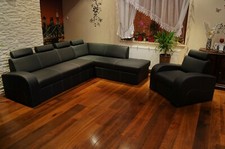 Echtleder Sofagarnitur Ecksofa