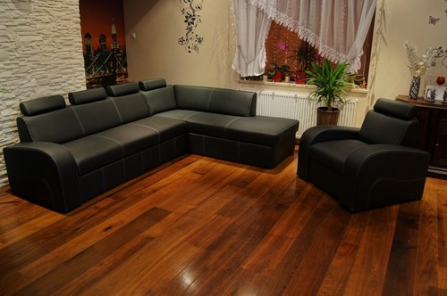 Echtleder sofagarnitur ecksofa - echtleder,