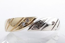 Brillant Diamant Ring 750 18K Bicolor Gold Gr. 56 *