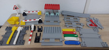 LEGO DUPLO 10874 10875 EISENBAHN SCHIENEN GEBOGEN GERADE WEICHE BAHNÜBERGANG
