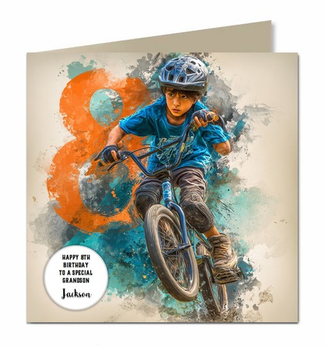 Geburtstagskarte bmx - 8.,