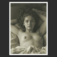 Vintage Fotoabzug SW Frau Akt