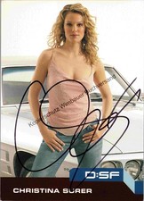 Original Autogramm Christina Surer /// Autogramm Autograph signiert signe 335292