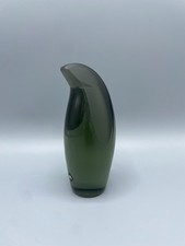 Glasfigur Pinguin in grün -