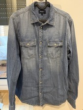 Pepe Jeans Western Shirt Herren Jeanshemd Blau Gr. M