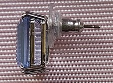 Swarovski Ohrstecker mit blauem Stein, neu im Karton und mit Sw.-Heft