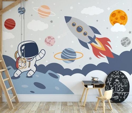 Astronauten rakete q2473 - 3d,