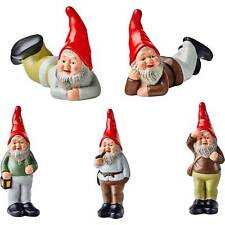 Original HEISSNER Gartenzwerg-Serie "Die Waldmänner", Serie 5 Zwerge