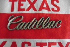 US CADILLAC SCHRIFTZUG SILBER