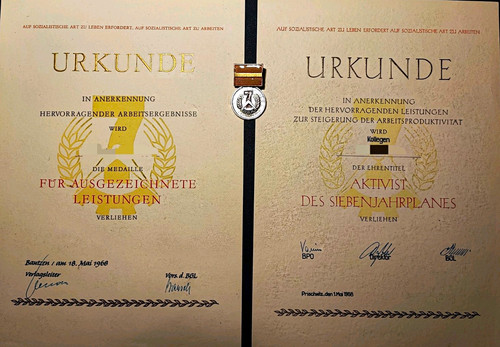 Ddr urkunde für - urkunde,