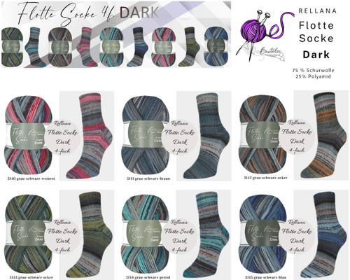Rellana flotte socke - flotte, dark