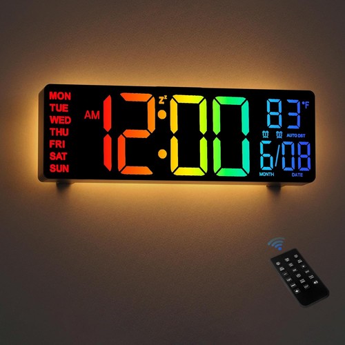 Digital wall clock 5 inch - wall,