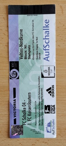 Eintrittskarte schalke 04 - eintrittskarte,